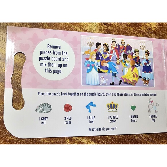 Melissa & Doug. Princess Take Along Magnetic Jigsaw Puzzles (2 15-Piece Puzzles) - Picture 5 of 5